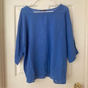 Kiwi St. Tropez Cotton Blue Coastal Top